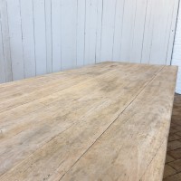 Large early 20th century drapery table in beech