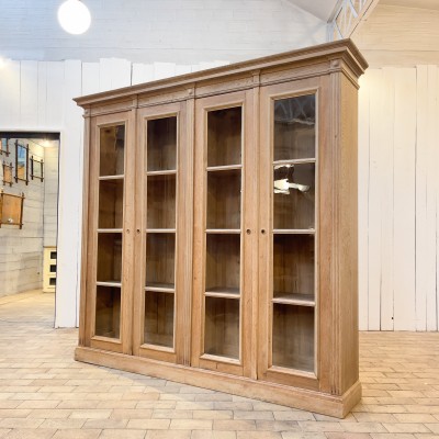 Large early 20th century oak bookcase