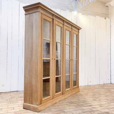 Large early 20th century oak bookcase