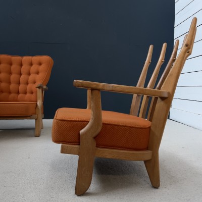 GUILLERME & CHAMBRON  pair of lounge chairs