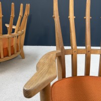 Paire de fauteuils design GUILLERME et CHAMBRON