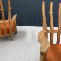 Paire de fauteuils design GUILLERME et CHAMBRON