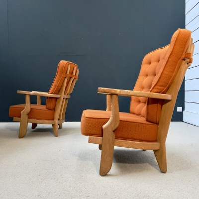 GUILLERME & CHAMBRON  pair of lounge chairs