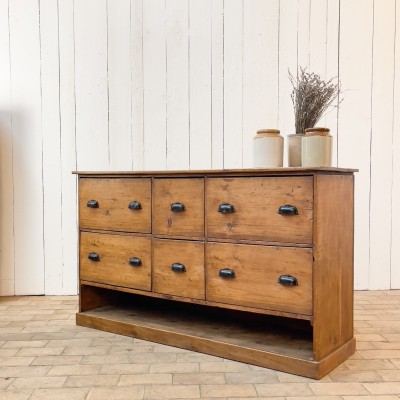 Wooden workshop furniture 6 drawers