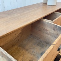 Ancien meuble de métier en bois 6 tiroirs