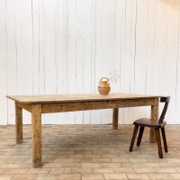 Large wooden workshop table from the early 20th century