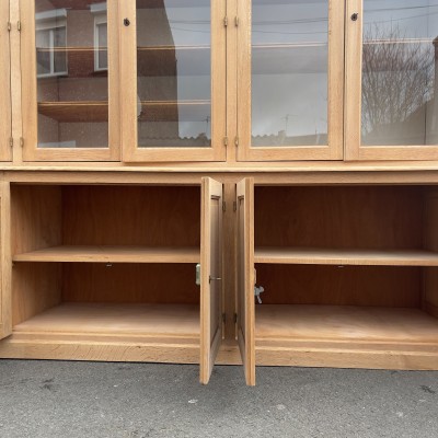 Rare oak bookcase 20 twentieth doors