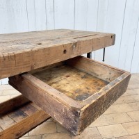 Early 20th century oak workbench