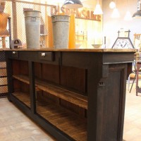 Former wooden coffee counter