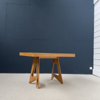 GUILLERME et CHAMBRON extendable dining table 1960