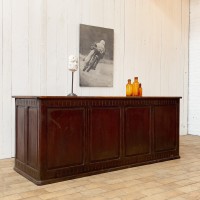 Wooden drugstore counter from the 1930s