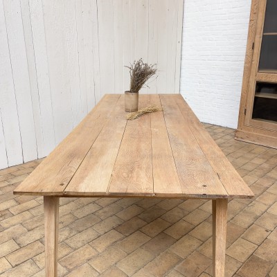Large oak farm table, 1950