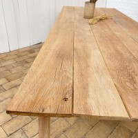 Large oak farm table, 1950