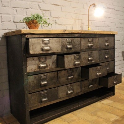 industrial furniture with drawers