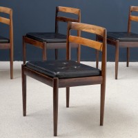 Ensemble de 6 chaises en palissandre de  Kai Kristiansen 1960