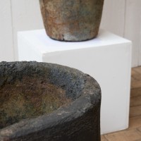 Pair of foundry crucibles