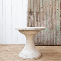 Concrete garden table