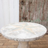 Concrete garden table