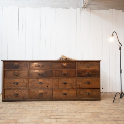 Large craft cabinet with drawers from the early 20th century