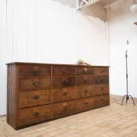 Large craft cabinet with drawers from the early 20th century