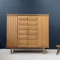 Midcentury french oak cupboard