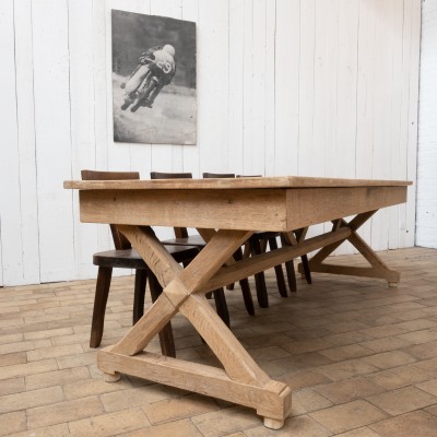 Large oak table, 1940
