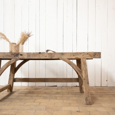 Early 20th century oak console