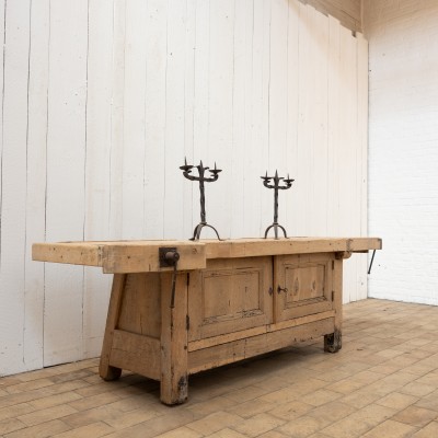 Workbench in elm and oak late 19th