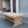 Large oak castle table from the end of the 19th century