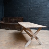 Primitive wooden table early 20th