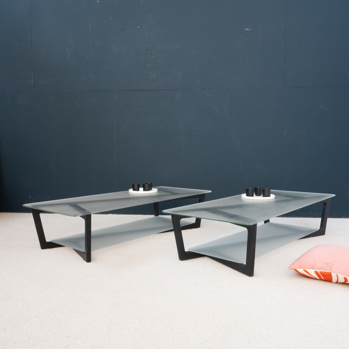 Pair of coffee tables by Vincent TORDJMAN for Ligne Roset