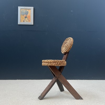 Adrien AUDOUX and Frida MINET side chair circa 1950
