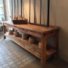 Ancienne table de métier en bois