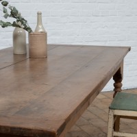 Cherrywood farm table early 20th