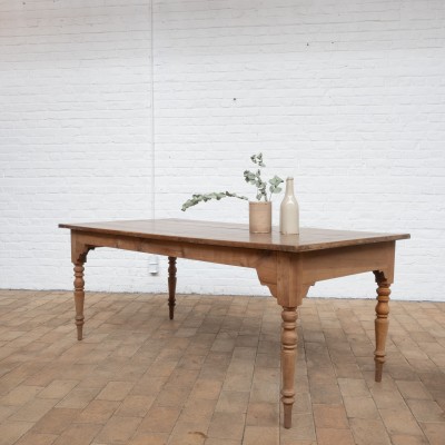 Cherrywood farm table early 20th