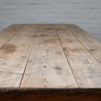 Grande table de ferme en bois début 20 ème