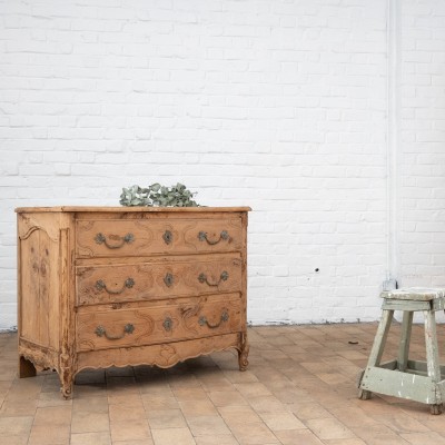 French dresser 3 drawers in elm, 19th century