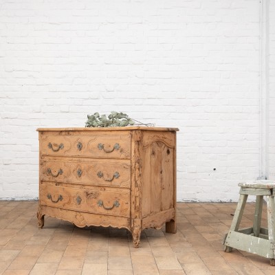 French dresser 3 drawers in elm, 19th century