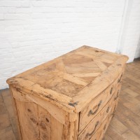 French dresser 3 drawers in elm, 19th century