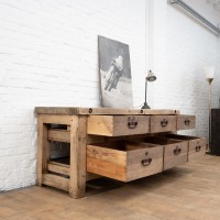 Early 20th 6 -drawer workbench