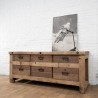 Early 20th 6 -drawer workbench