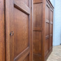 Pair of French oak cabinets, 1950