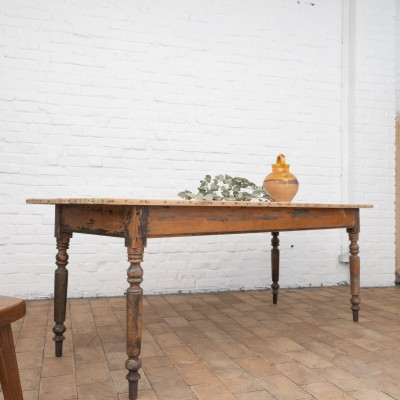 French wooden farm table, 1930