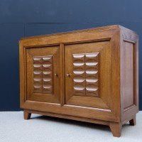 mid-century oak cabinet France CIRCA 1950