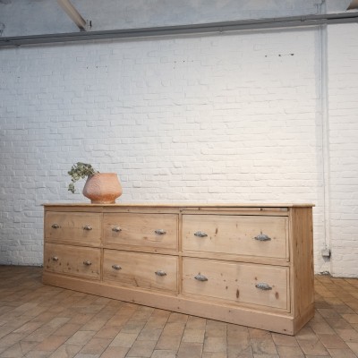 Large trade furniture with drawers, early 20th century