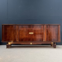 French Art Deco sideboard in rosewood in the style of Jules LELEU France