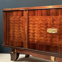 French Art Deco sideboard in rosewood in the style of Jules LELEU France
