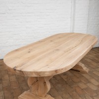 Antique oak monastery table, early 20th century