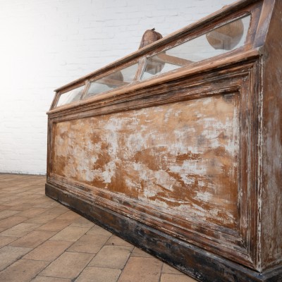 Antique wooden haberdashery counter, 1930