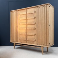 French solid oak cupboard 1950 s